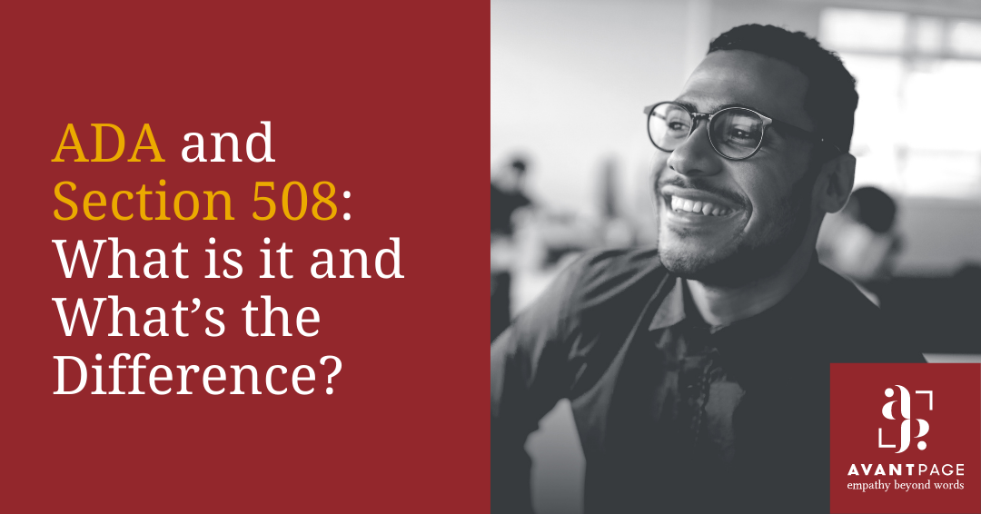 ADA vs. Section 508: Key Differences Explained | Avantpage