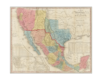 Photo of a map of mexico