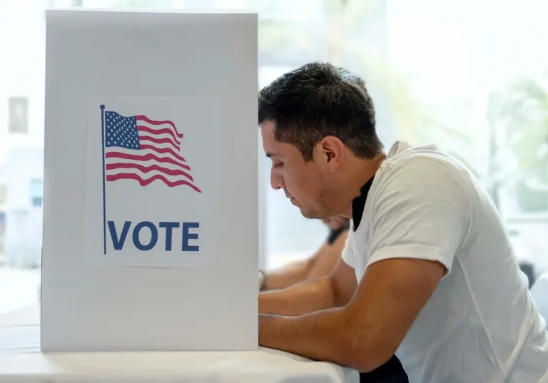 LEP voter at the polls in need of on-demand interpreting